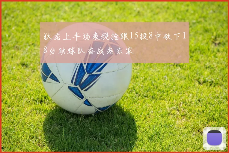 狄龙上半场表现抢眼15投8中砍下18分助球队奋战老东家